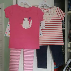 NWT Carter's baby girl 2 sets of clothing 2T